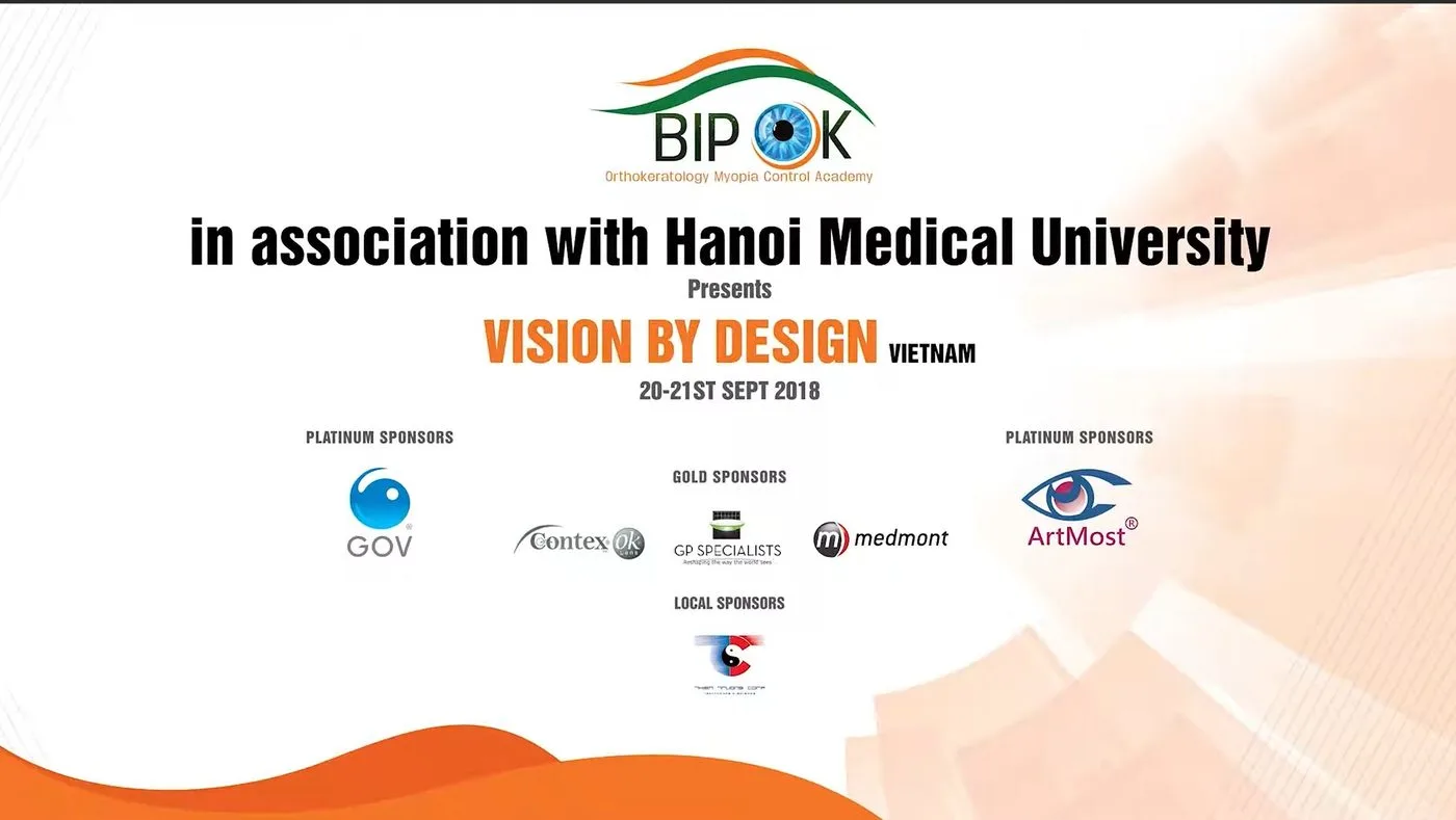 Slide khai mạc hội nghị Vision by Design Vietnam 2018 — GOV và ArtMost ở vị trí Platinum Sponsors