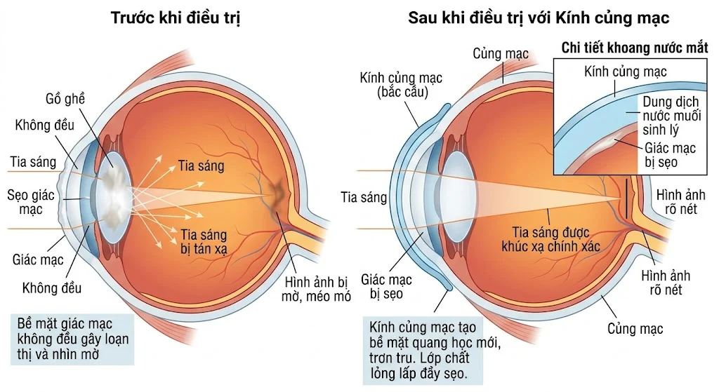 GOV® Scleral cho giác mạc sẹo
